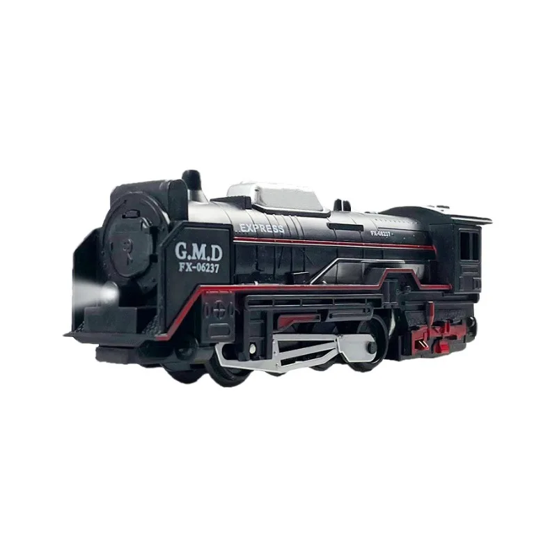 Kids favour birthday gift 5 carriages scrap train rail cheap Car Track with light and sound