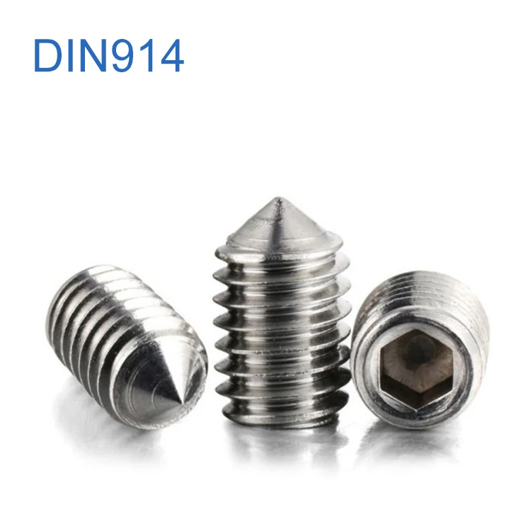 DIN914 конический конец болт оцинкованное оборудование