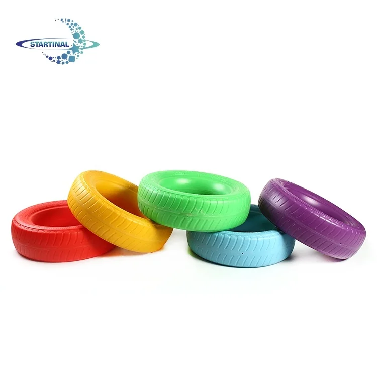 Kids fitness equipment children play colorful indoor tire educational toys