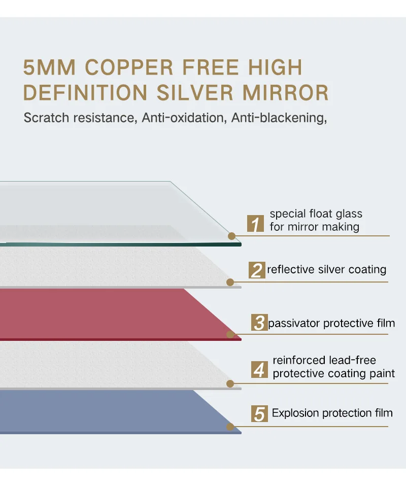 Современное зеркало для умывальника со светодиодной подсветкой, украшение для отеля, настенное светодиодное зеркало для ванной комнаты, светодиодная световая полоса с подсветкой CN;GUA