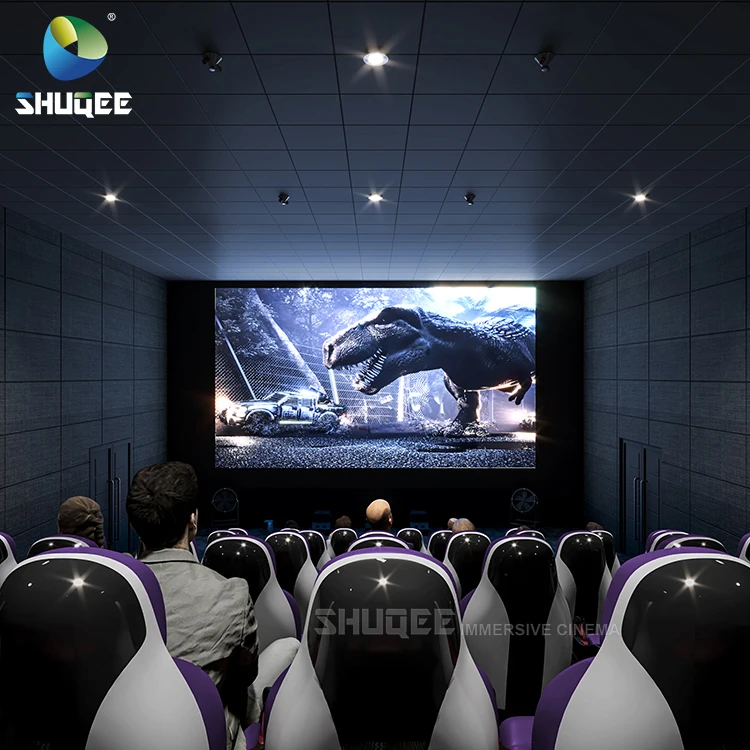 Коммерческий изогнутый экран 4D кинотеатр с коммерческими стульями