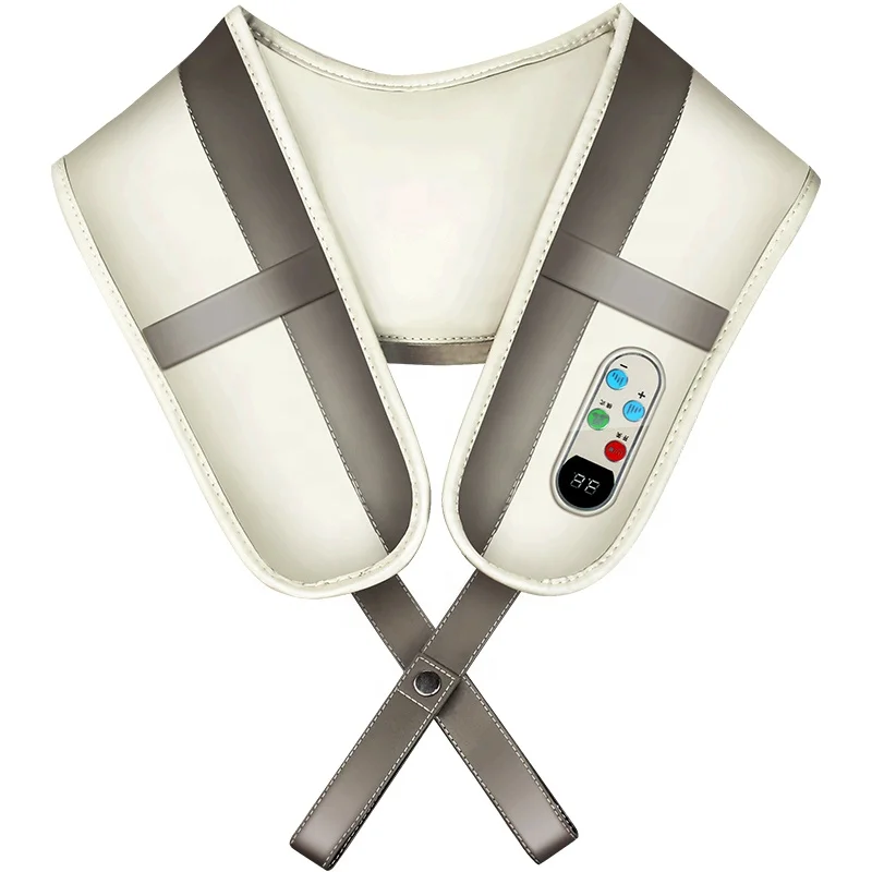 Leercon Electric Shiatsu Body Care Massager with Heat & Vibration Back Neck & Shoulder Shawl Pillow & Nursing Slimming