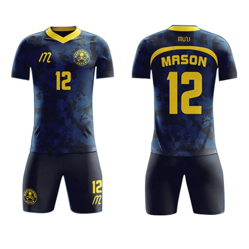 Wholesale Custom Design Soccer Uniform Sublimation Printing Soccer Wear World Cup Football Jersey Sets