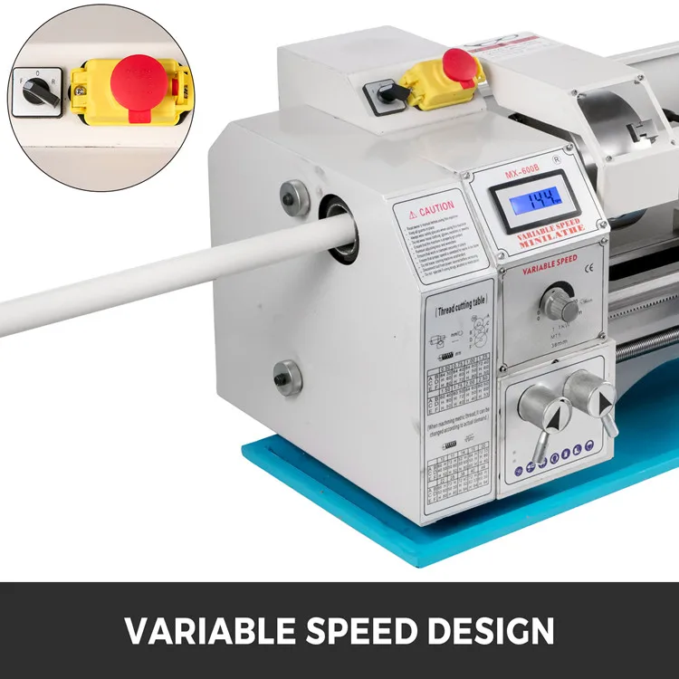 
Hot sale Metal Lathe 1100W Mini Bench Variable Speed CNC Lathe 