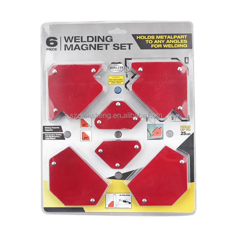 6 Pcs Triangle Welding Holder Positioner Magnetic Fixed Angle Soldering Locator Tool