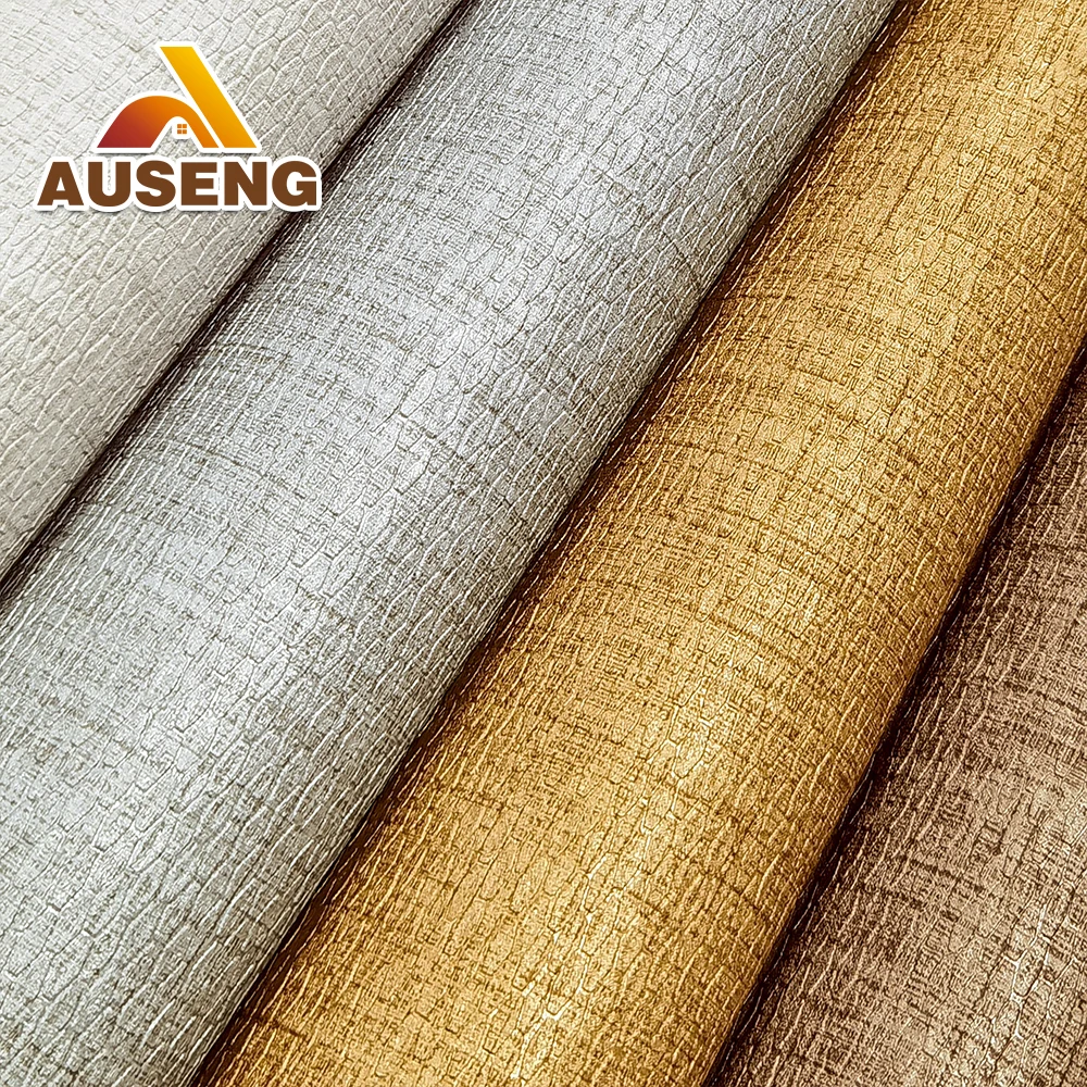 New Design Modern Apartment Fabric Wallpaper PVC Wallpaper 20OZ Vinyl Wallcovering For Commercial Project