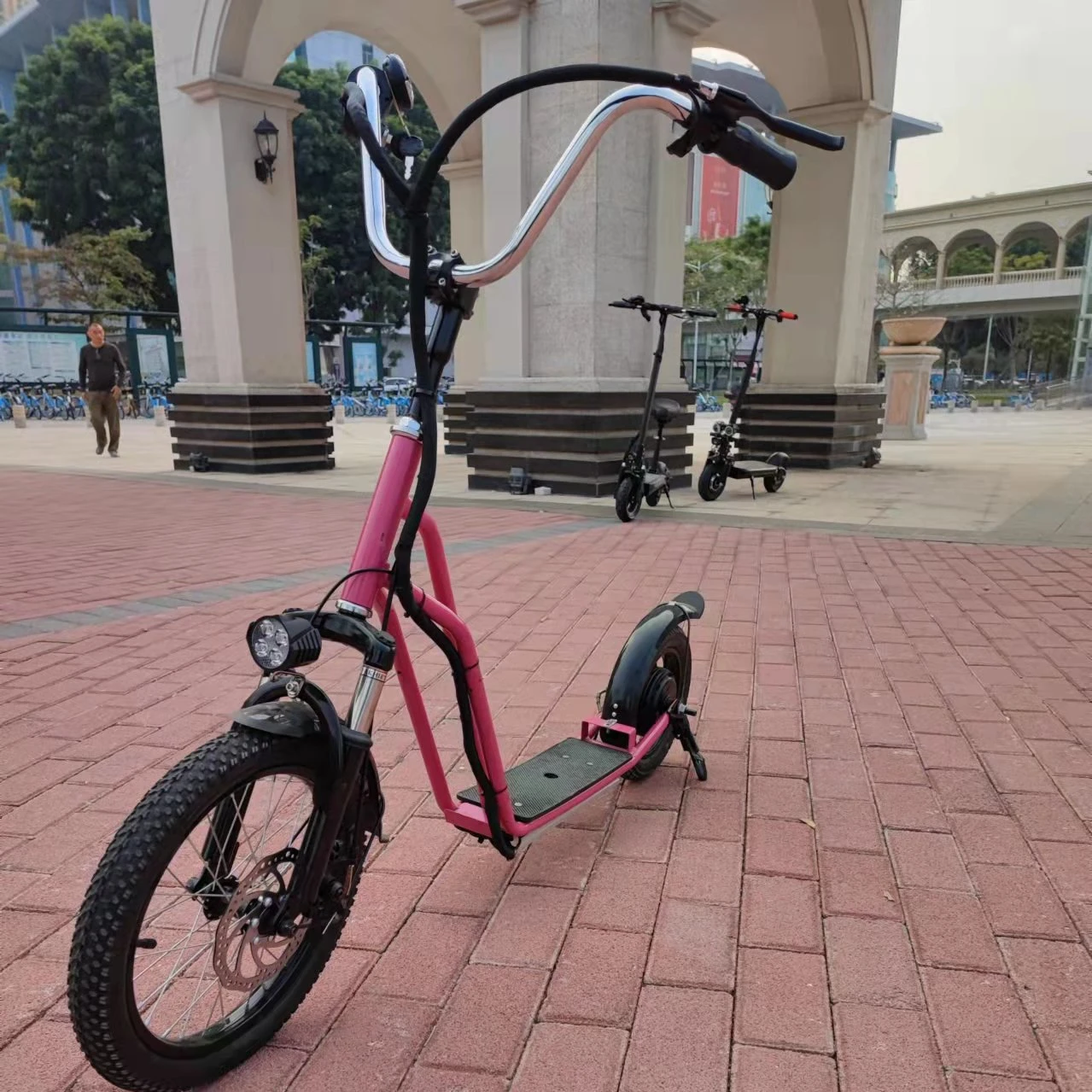Children Kids Outdoor Foot Scooters 2 Wheels Adjustable Kick Scooter