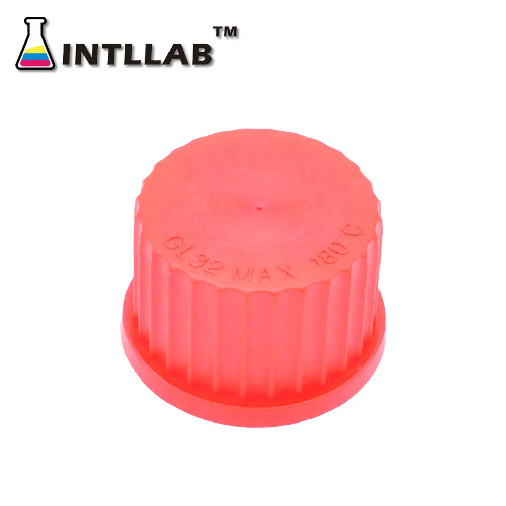 INTLLAB 4 шт. GL32 колпачки для лабораторных стеклянных бутылок, высокая температура PBT, 32 мм