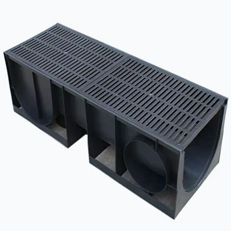 Outdoor U Shape resin concrete High quality plastic Linear drainage channel for ditch