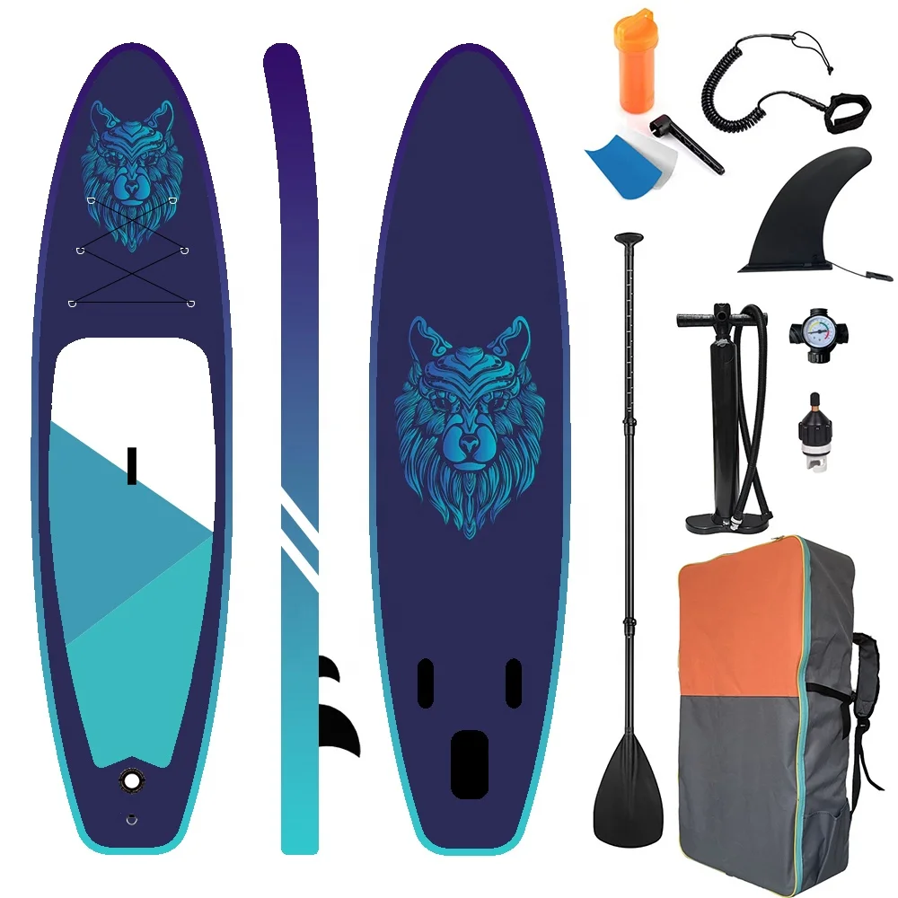 BSCI / EN Good Price High Quality double layer stand up surfboard inflatable paddle board sup double chamber