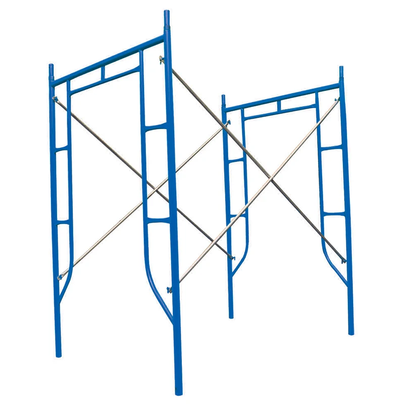 Powder Coating  Scaffolding Walk Through Ladder Frame S-Style scaffold  H frame  with Drop Lock