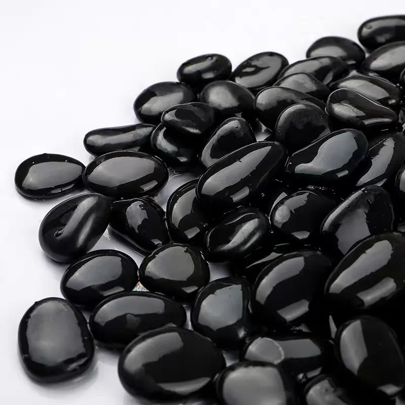 
Used for garden and courtyard beautification stone pebbles Paving river stone Colored flat pebbles 