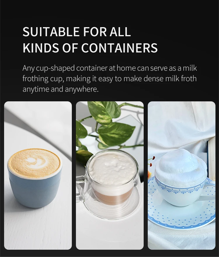 High quality Wholesale Electric milk frother Long-lasting and efficient cappuccino grinder mixer