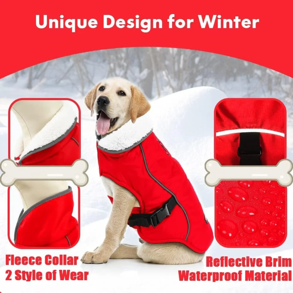 Водонепроницаемая флисовая куртка для собак