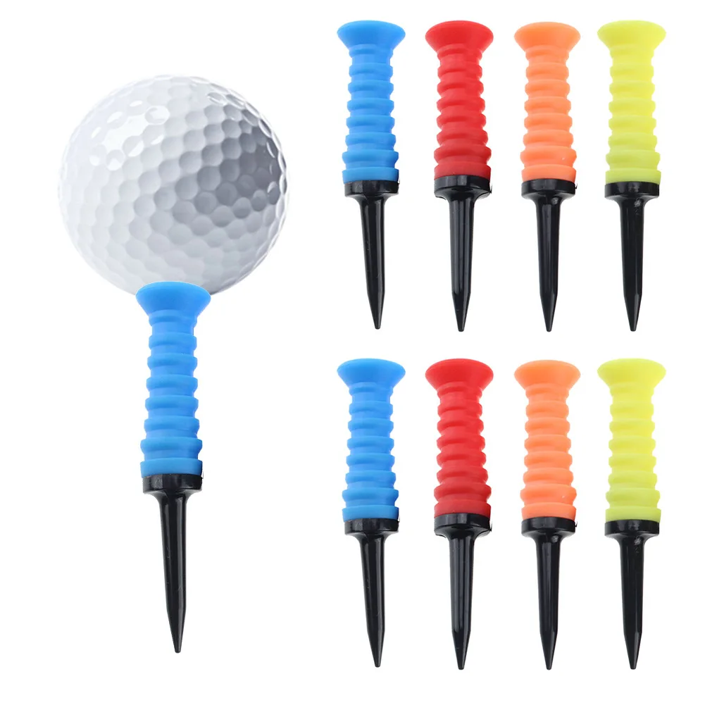 Golf elastic ball spike TEE soft rubber sleeve ball spike elastic soft ball spike