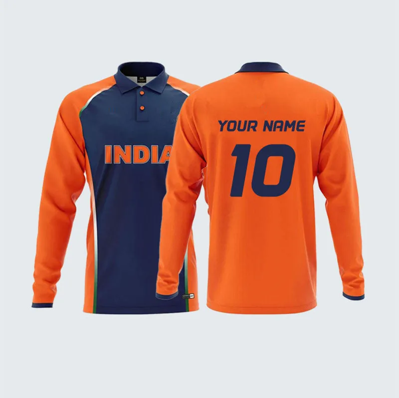 Wholesales Blank Newest Athletic Custom logo high quality sports sublimation customized indian cricket jersey
