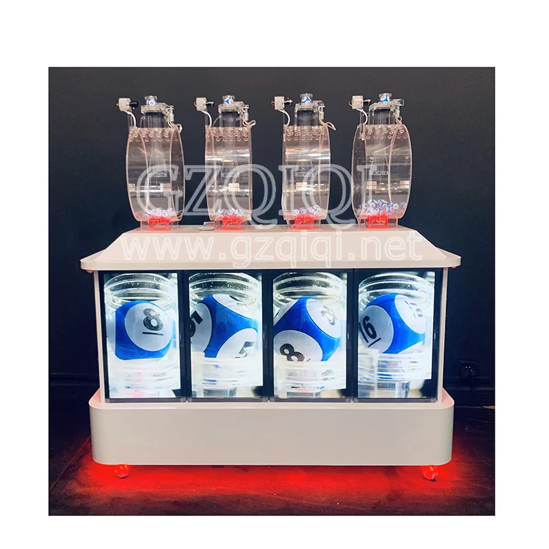 
Muilty cylinder lotto machine with screens 