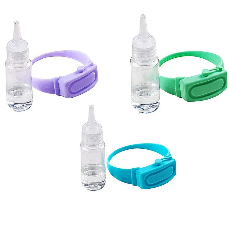 
Mini silicon wristband liquid soap dispensers silicone bracelet hand sanitizer dispenser oem logo wristband hand dispenser 