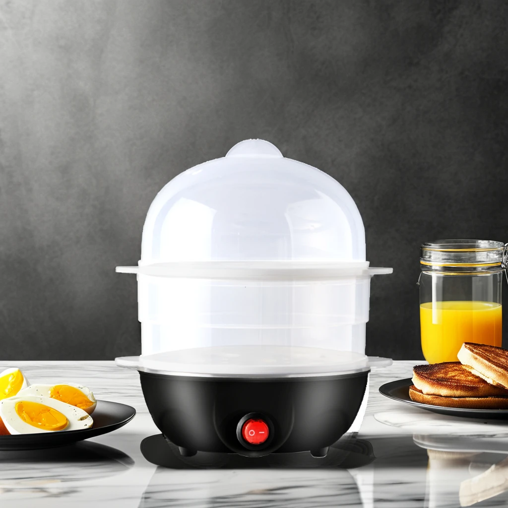 Factory Wholesale household portable automatic mini egg electromechanical stainless steel boiler quick egg hard boil machine