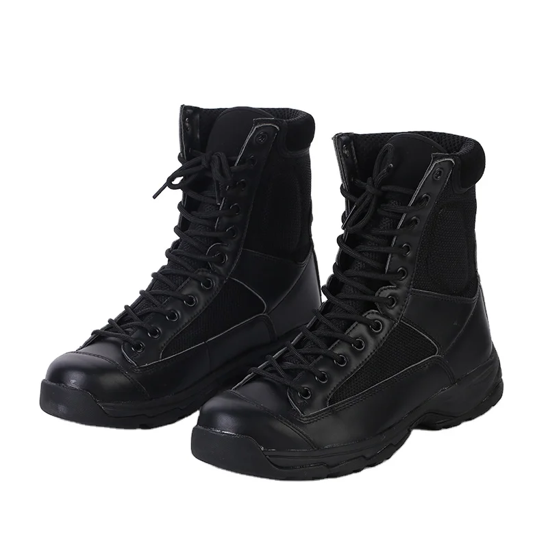 Black Tactical combat boots for hunting