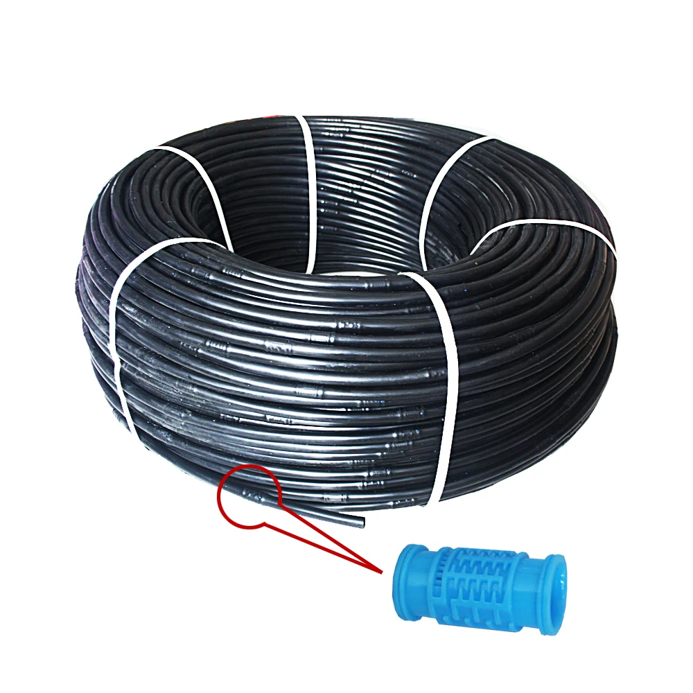 Agricultural Drip Irrigation Pipe BLACK PE Plastic Hose Filter Snap Hook Pipe in Line Plastic Plastic Pose 8 Mm 20 Cm 16MM