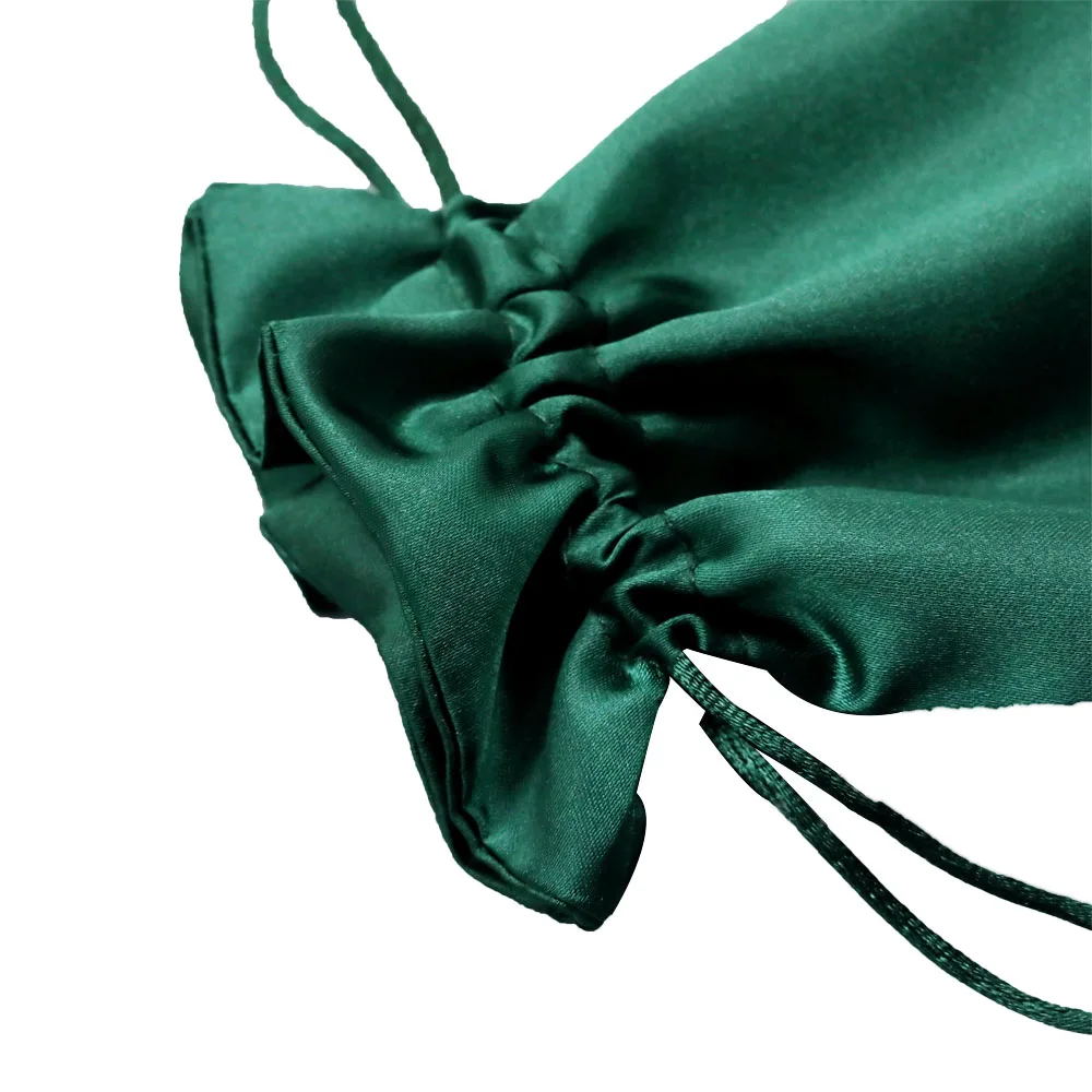 Satin Bag Manufacturing Custom Logo Satin Double-Layer Tassel High Quality Wig Bags