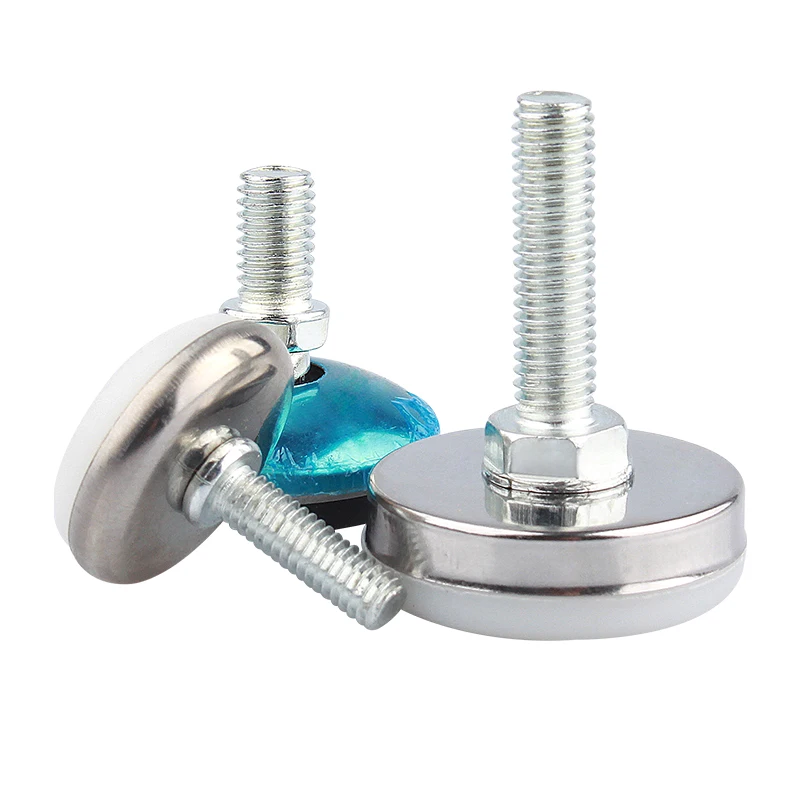 Universal MM8 Swivel Adjustable Conveyor Plastic Furniture Rivet Base Leveling Feet