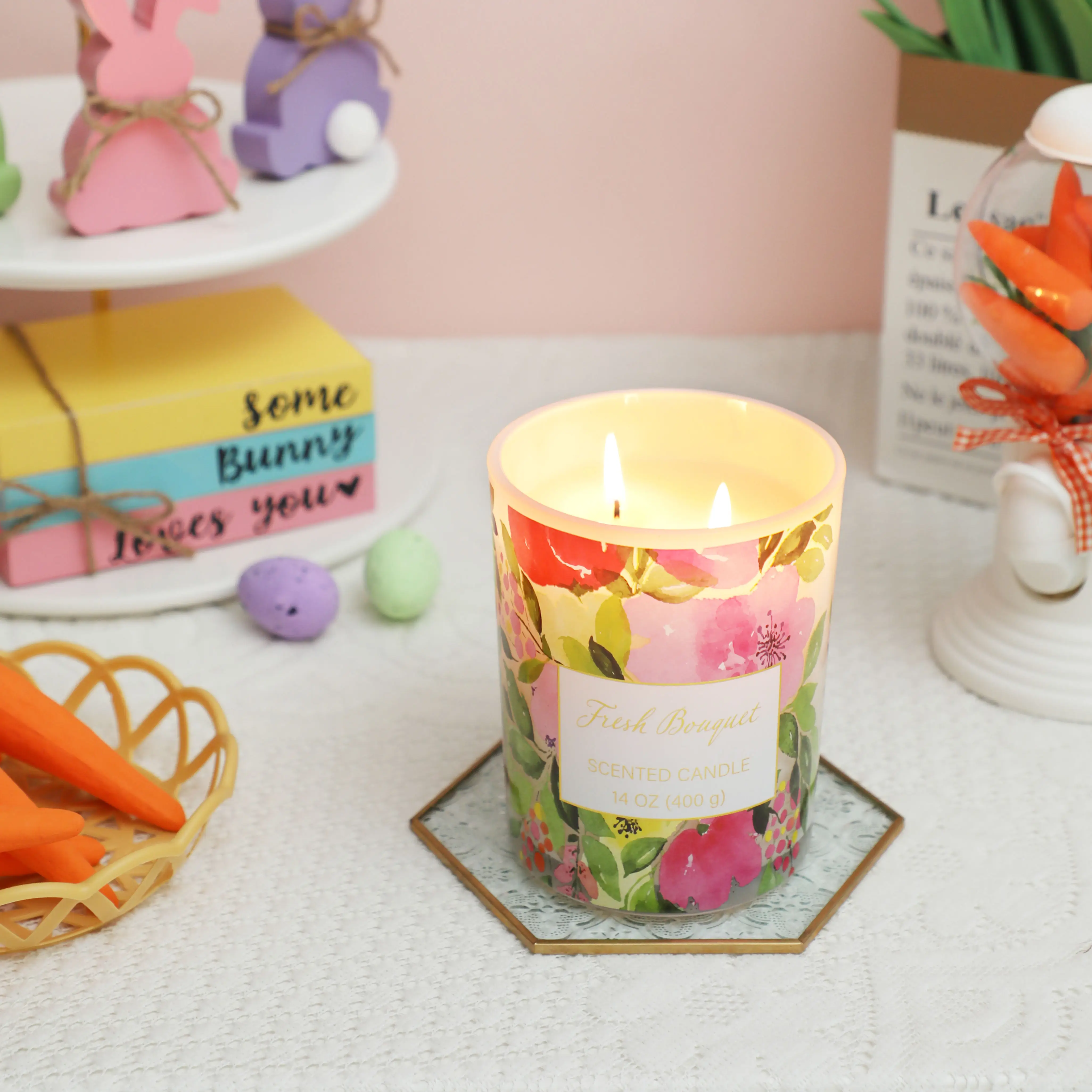 Hot wholesale luxury gift set metal aromatherapy candles natural soy wax aromatherapy candles