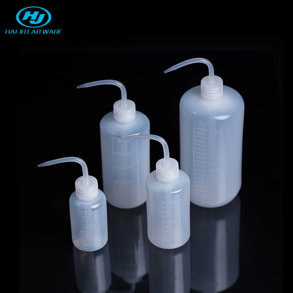 HAIJU LAB LDPE Plastic Squeeze Wash Bottle Chemical Water Rinse Squirt Bottle For Tattoo Eyelash Cleaning Lash Bath Bottle