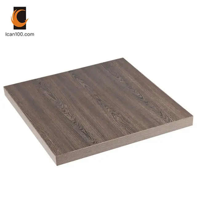 Simple Design Melamine Table Dining Room Furniture Solid Wood Dining Table Square Restaurant Tables