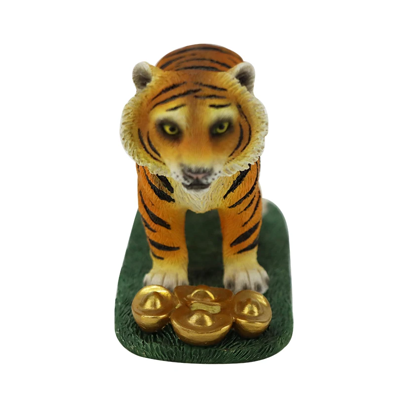 Wholesale Customized New Tiger Sculpture Resin Figurine Home Decorative Craft for Festivals and Gifts