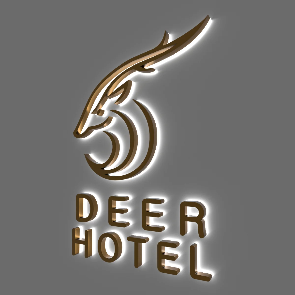 Storefront Signs Custom Shop Store front Metal Logo Light Up Sign Letter Office Commercial Business Reception Led Signs