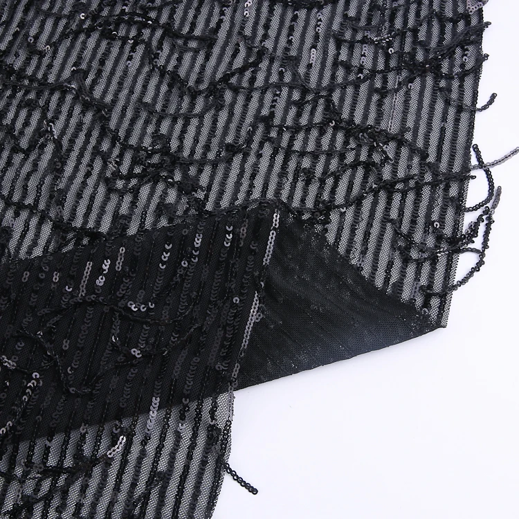 Новый товар 16342 дешевая оптовая цена вышитая сетчатая ткань с блестками для свадебной одежды