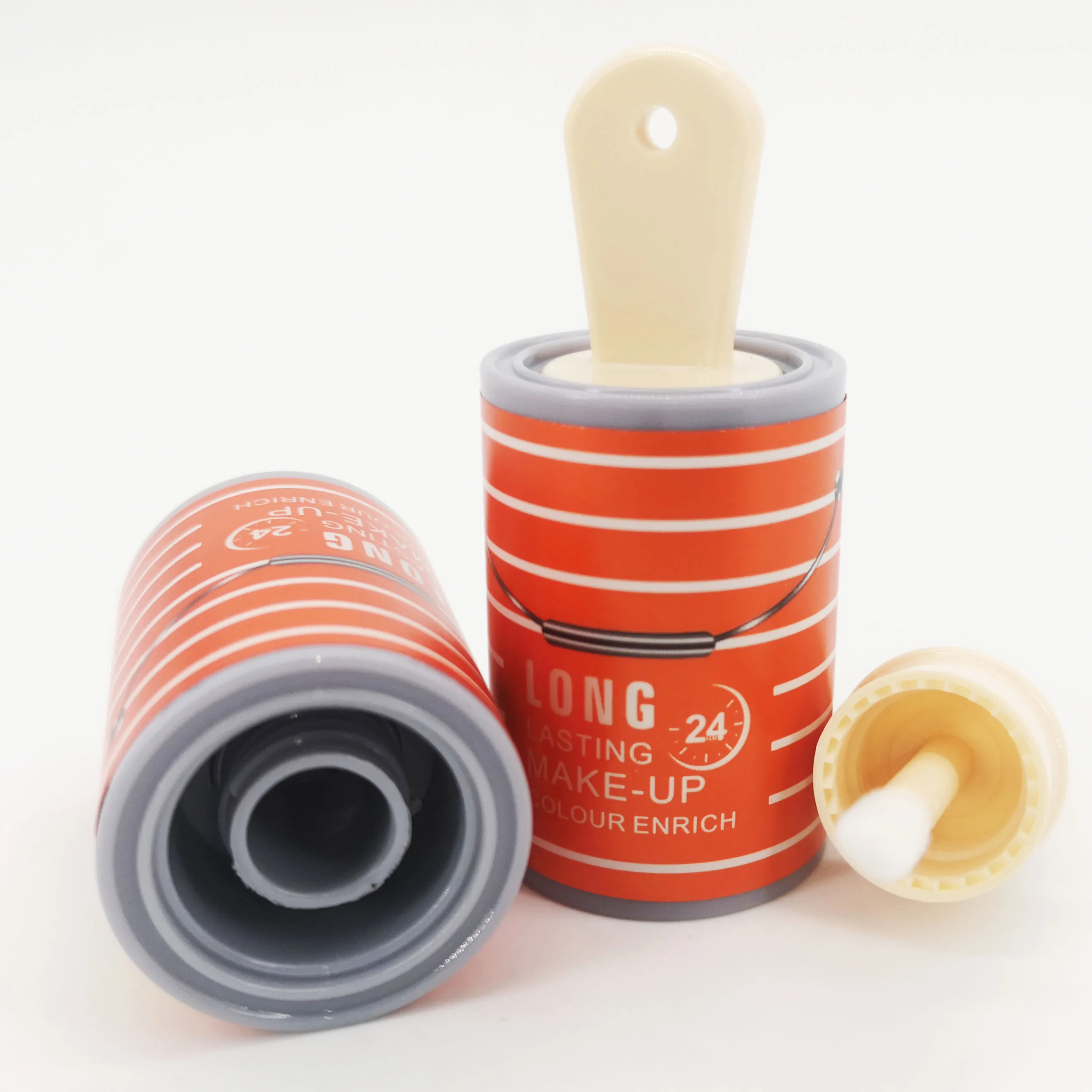 
Wholesale Empty Mini Cute Cosmetic Soft Paint Bucket Lip Glaze Tube Container Packaging 