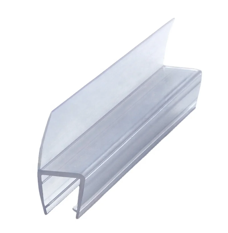 Bathroom Accessories Frameless Glass Shower Door Waterproof Translucent Plastic PVC Sealing Strip