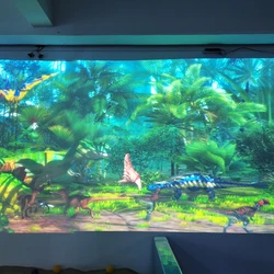 3D AR Magic Jurassic Park painting Game Indoor Interactive Projection System Drawing Projector Wall for kids