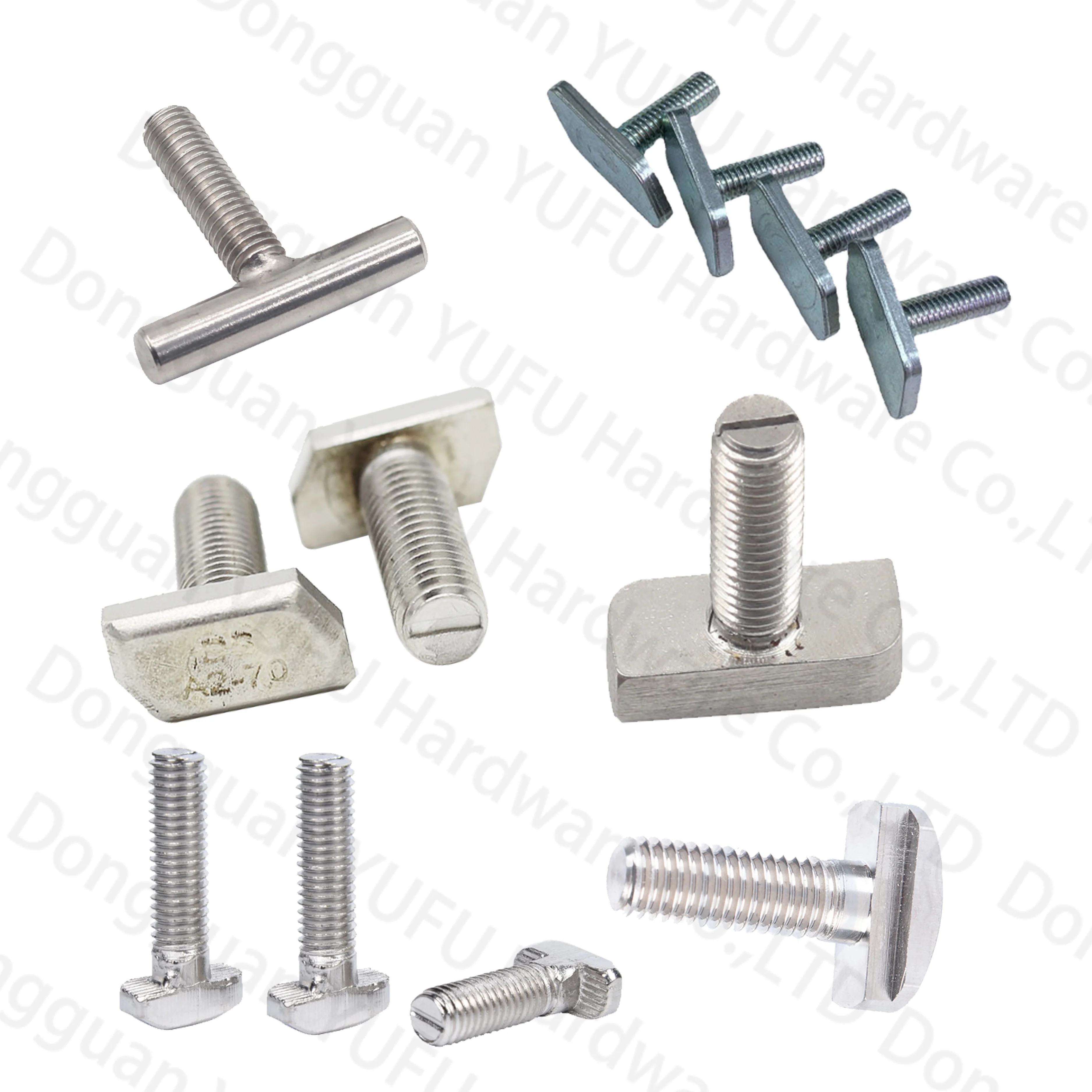 High Quality Customized Carbon Steel Zinc Black T Bolts With Locking Glue