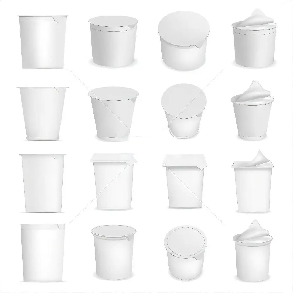 Wholesale custom disposable plastic pudding cup and milkshake for food