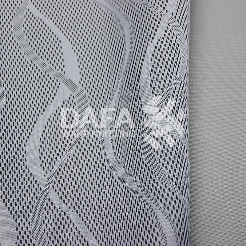 New Jacquard fabric 3d air mesh Wavy pattern for mattress shoes bags cushion