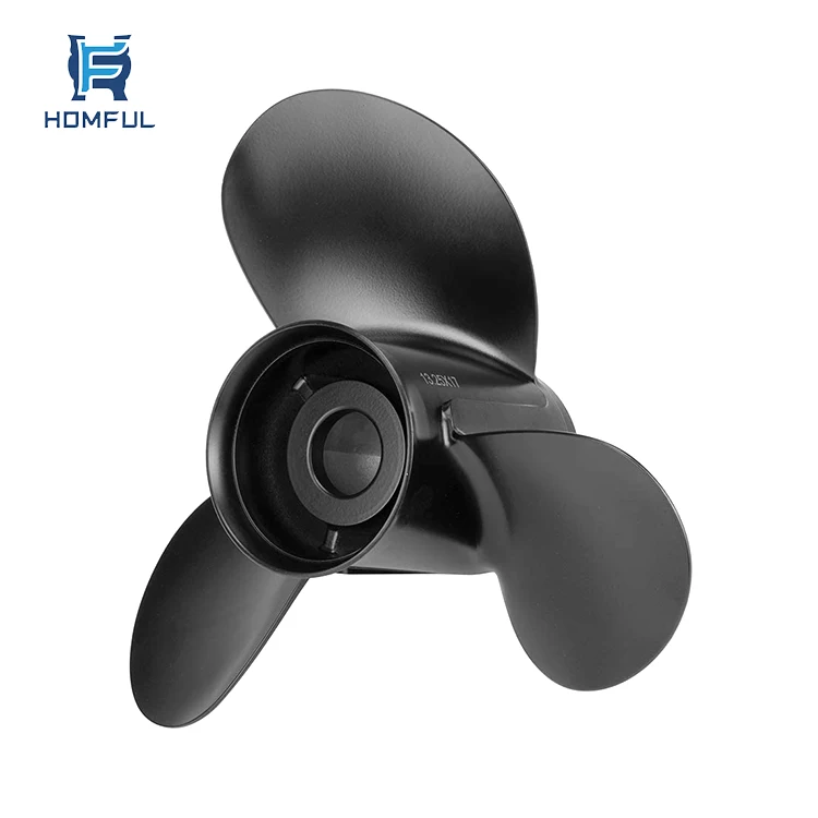 HOMFUL Marine Upgrade 3 Blades Aluminum Outboard Propeller Engines Outboard Ship Boat Propeller