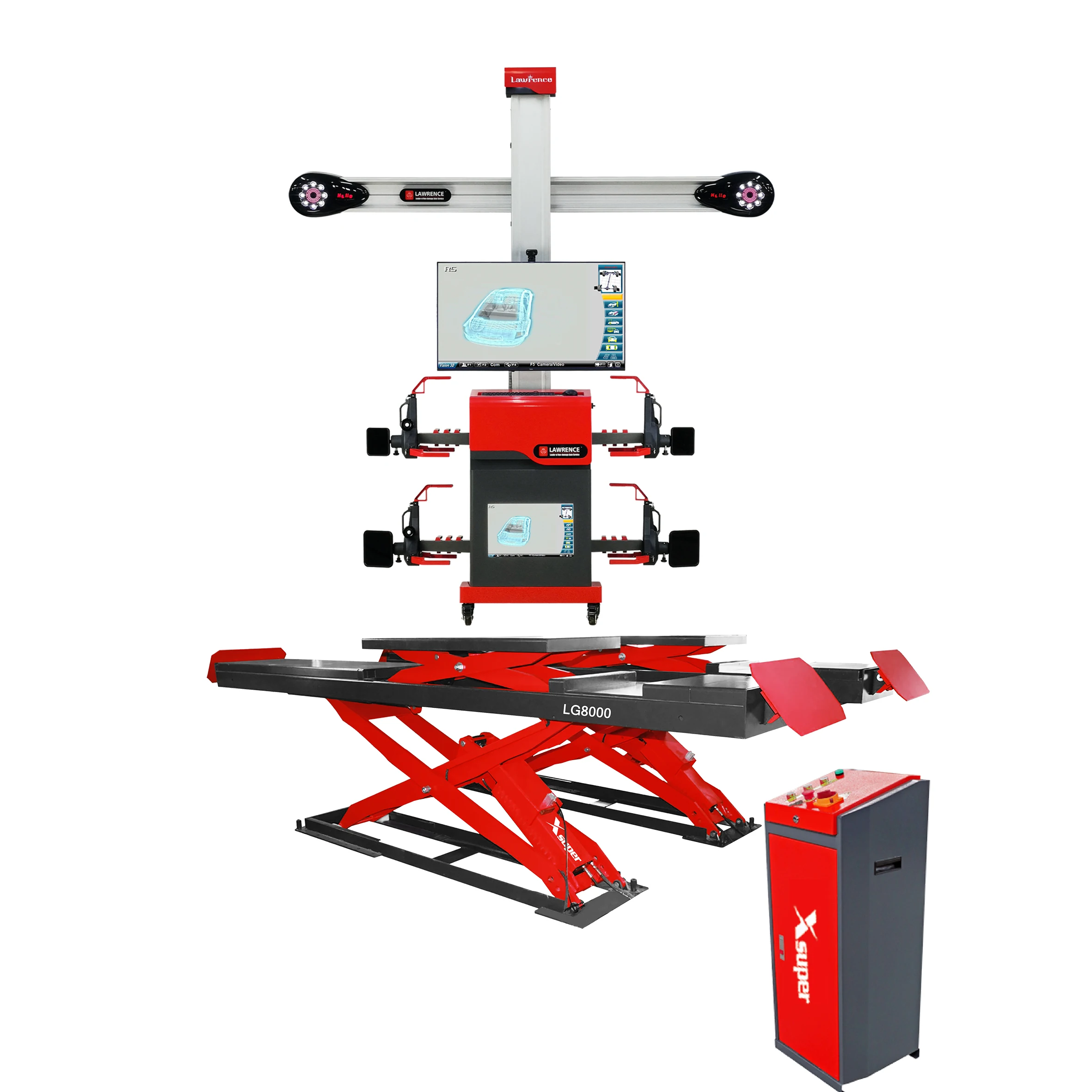 Car ramp automotive lifting equipment with Advanced  Wheel Aligner for Workshop