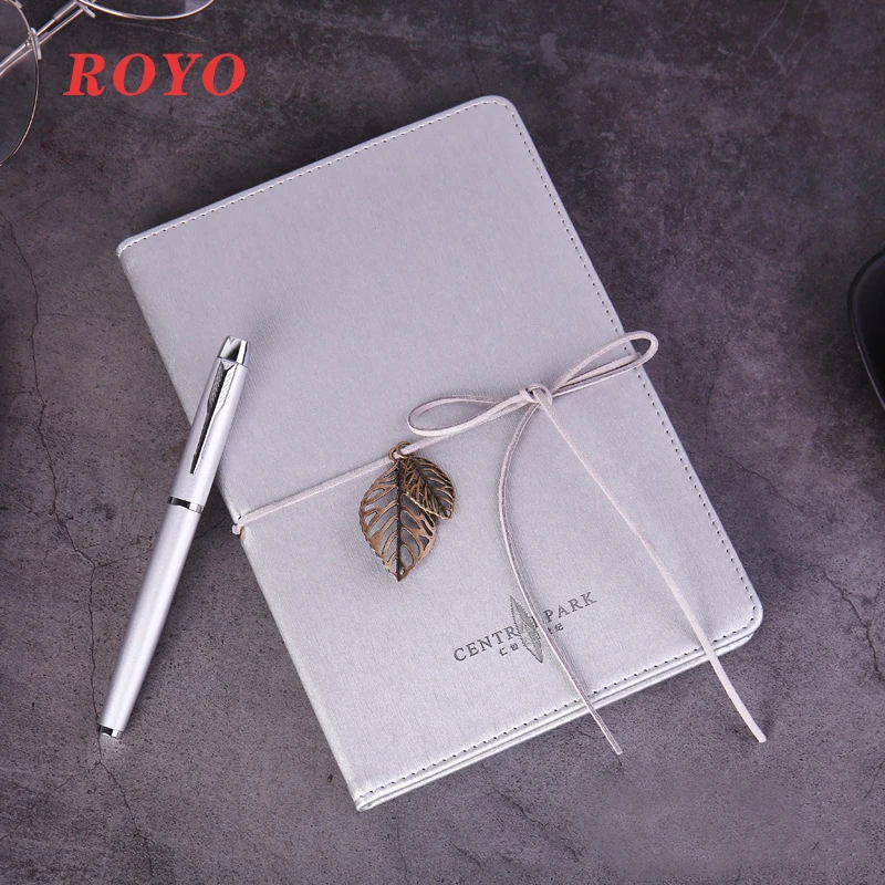 New High Quality Promotional Business Gift Set Luxury Pen Metal ball pen loose Leaf notebook -P-605