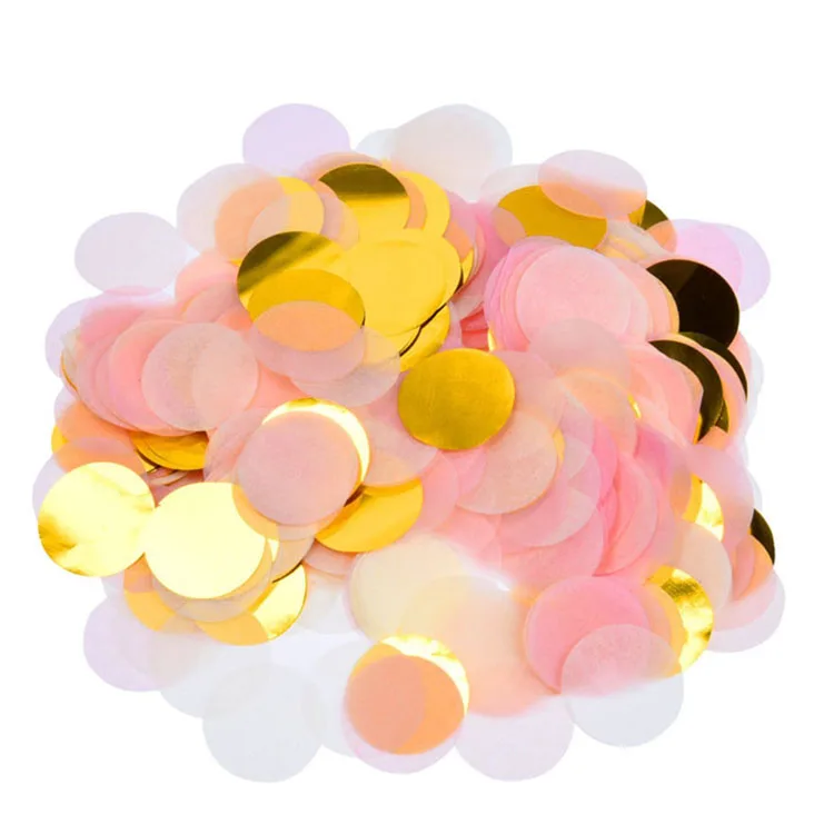 Mixed metallic Table Confetti Circles, Party Confetti Dots for Wedding, Holiday, Anniversary, Birthday 1 Inch