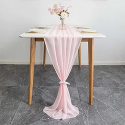 Chiffon Table Runners Fancy Wedding Event Table Decoration Table Cloths