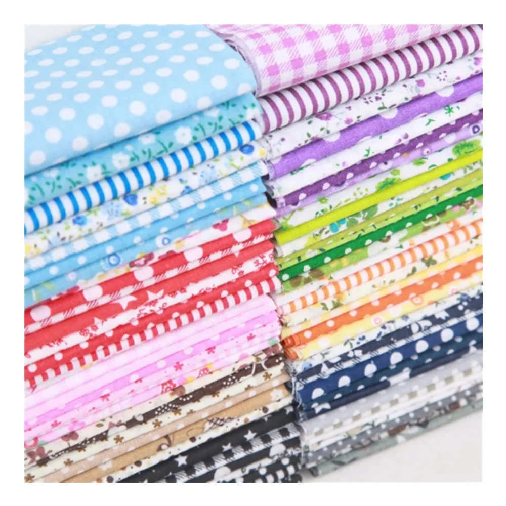 7PCS Wholesale Digital Fabrics Floral Printed 100% Plain Cotton Poplin Home Textile Fabric For Handmade Craft