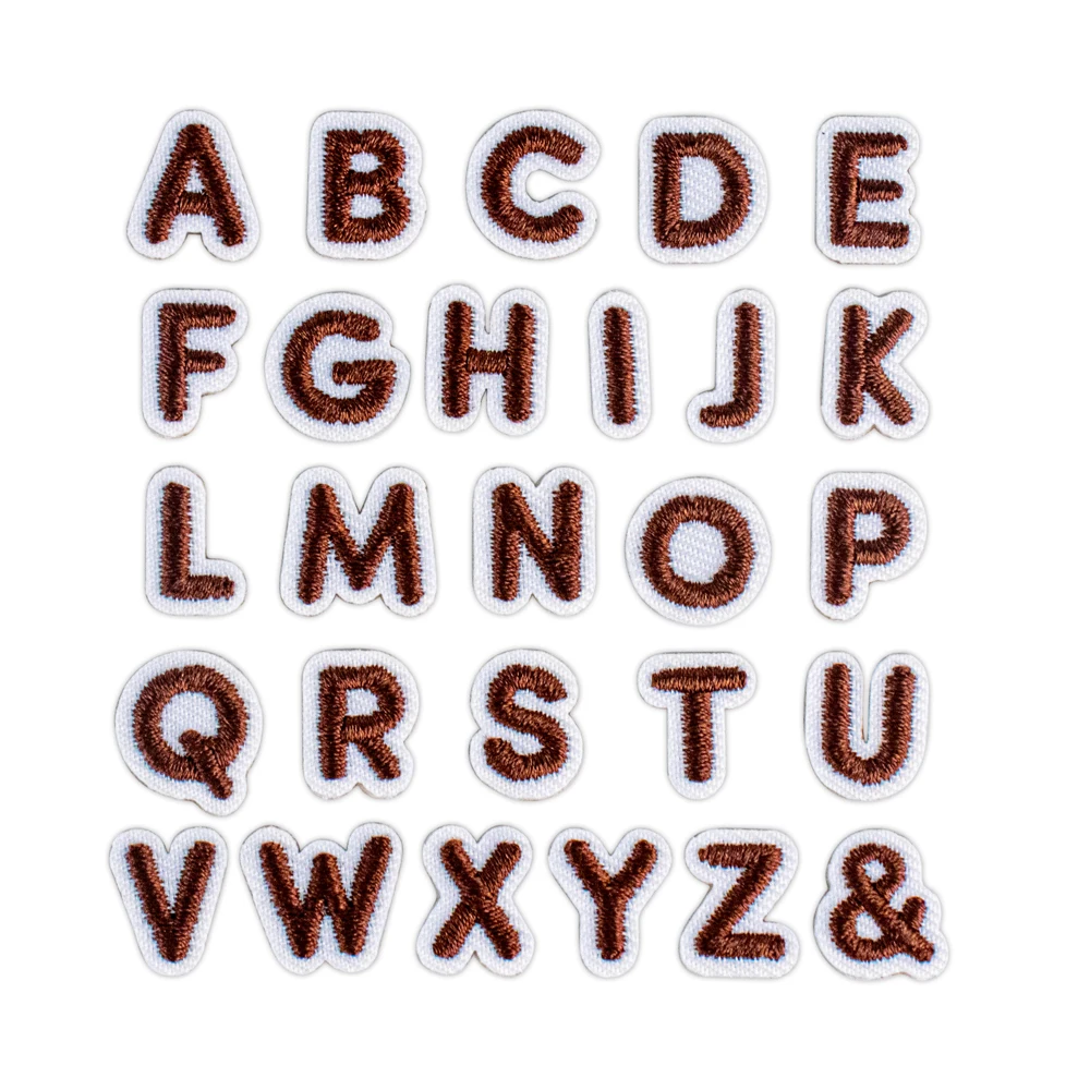 Wholesale Nice Quality Custom 3d embroidery letters for clothing patches