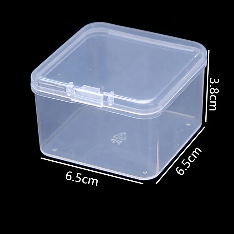 Hard Organizer Box Transparent PP Square Recyclable Hinged Plastic Waterproof Food Container Multifunction Customized CLASSIC