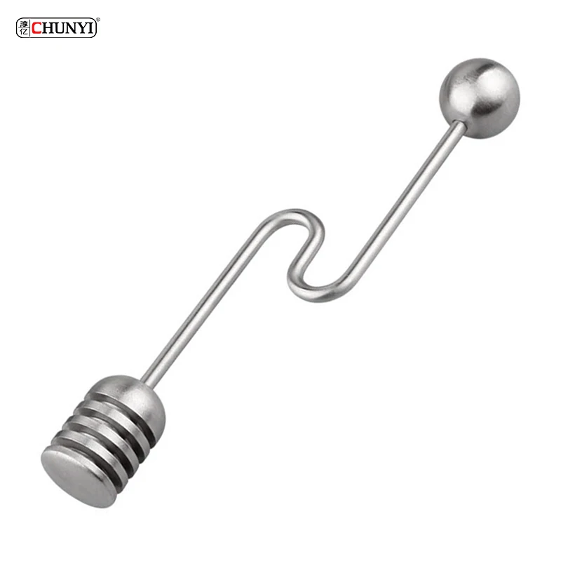 Kitchen Gadgets Honey And Syrup Wand Stainless Steel Honey Spoon For Honey Pot Jar Containers