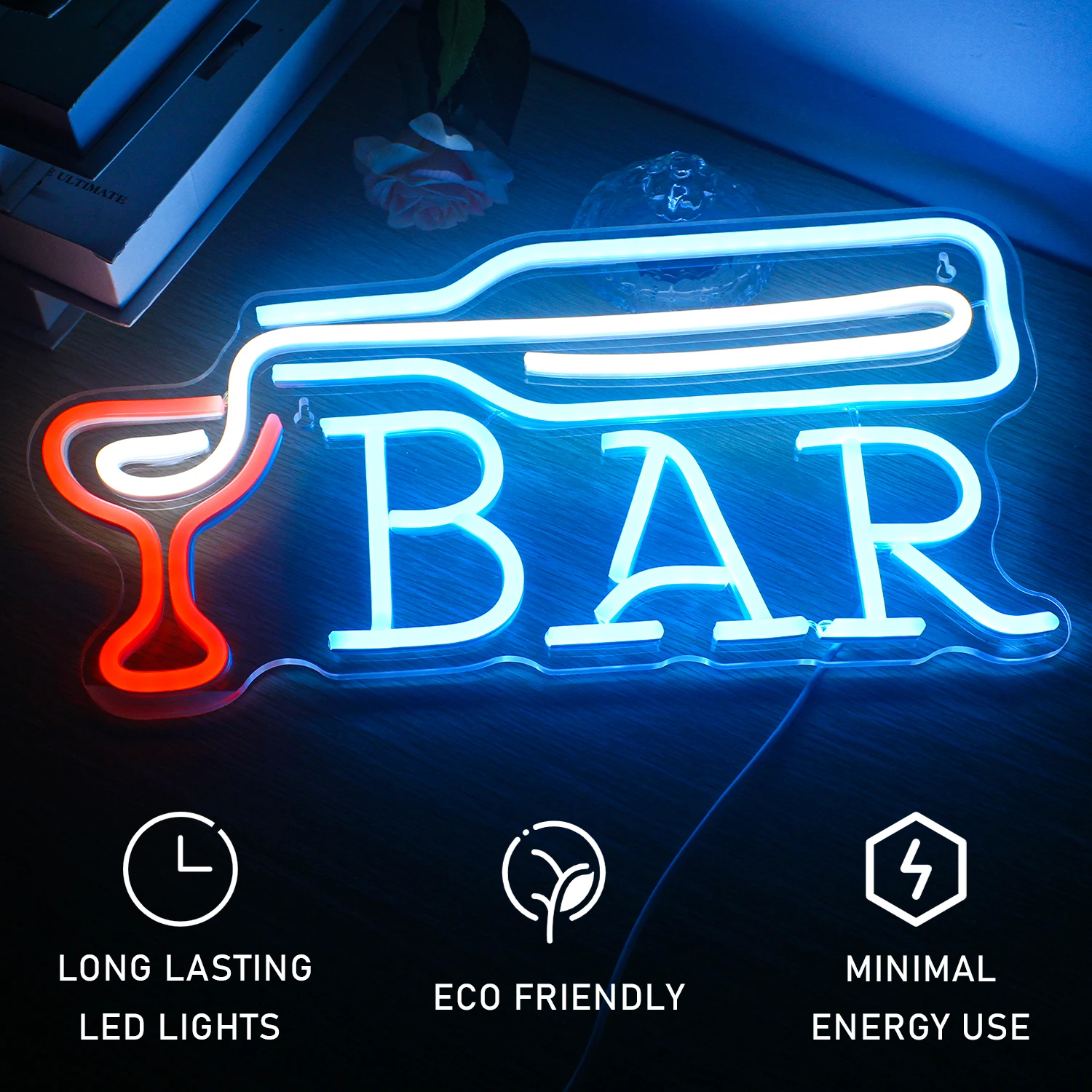Wanxing Birthday Neon Sign Custom  Wine Glass Bar  LED Neon Light Party,Sweet Birthday Gifts