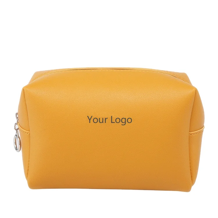 Portable PU Vegan Leather Makeup Bag Fashion Travel Cosmetic Pouch Bag for Women